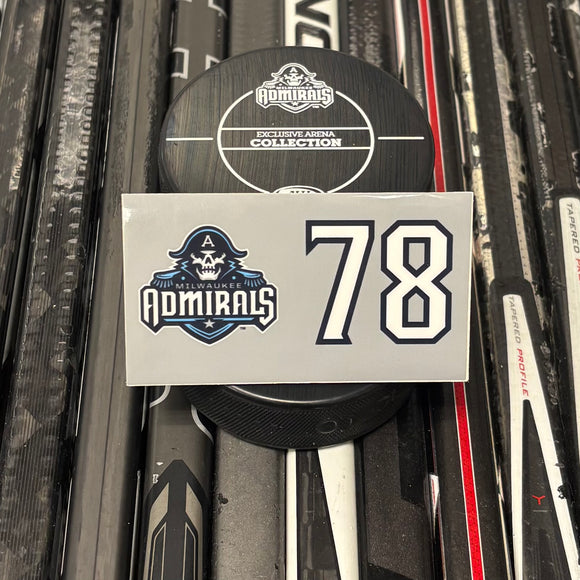 BLANK #78 UNSIGNED NAMEPLATE