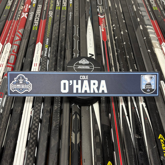 O'HARA UNSIGNED NAMEPLATE