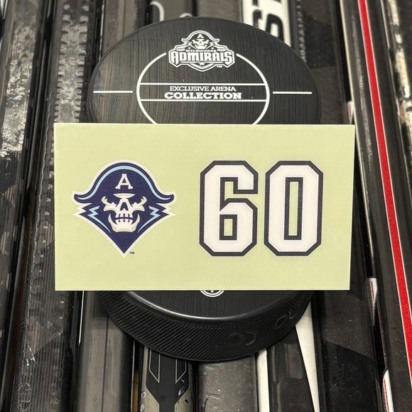 BLANK #60 UNSIGNED NAMEPLATE