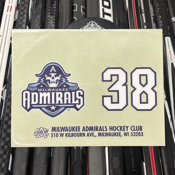 BLANK #38 UNSIGNED NAMEPLATE