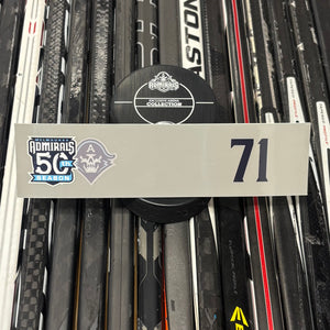 BLANK #71 UNSIGNED NAMEPLATE