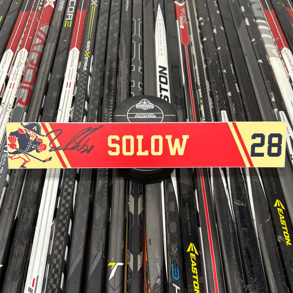 SOLOW FX-RED 21-22 SIGNED NAMEPLATE