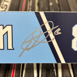 TENNYSON LIGHT BLUE 21-22 SIGNED NAMEPLATE