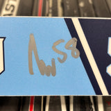 WILSBY LIGHT BLUE 21-22 SIGNED NAMEPLATE