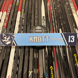 KNOTT LIGHT BLUE 21-22 SIGNED NAMEPLATE