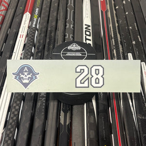 BLANK #28 UNSIGNED NAMEPLATE