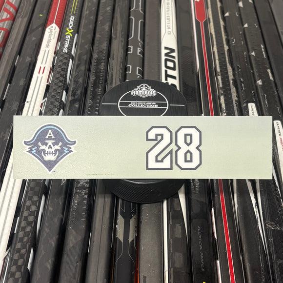 BLANK #28 UNSIGNED NAMEPLATE