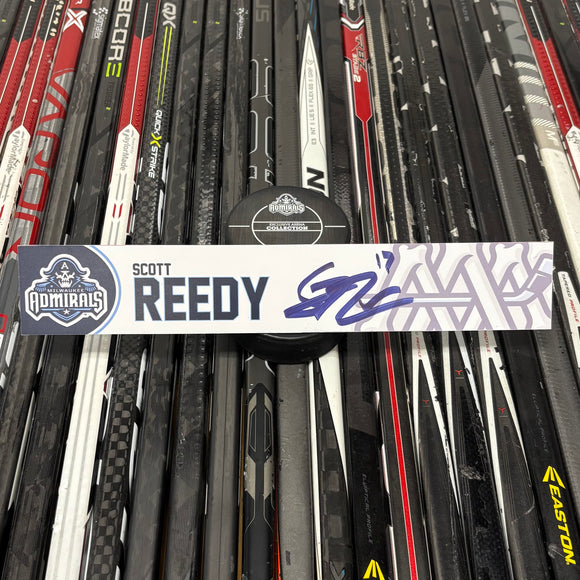REEDY WHITE 24-25 SIGNED NAMEPLATE