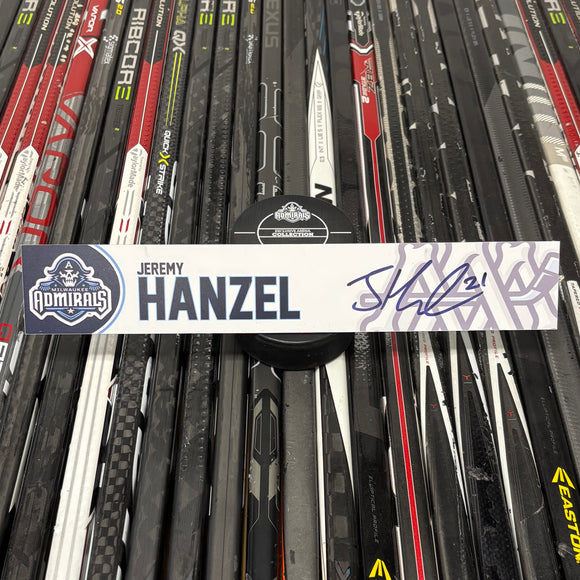 HANZEL WHITE 24-25 SIGNED NAMEPLATE