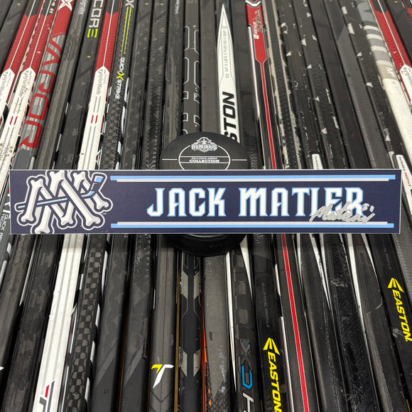 MATIER NAVY 23-24 SIGNED NAMEPLATE