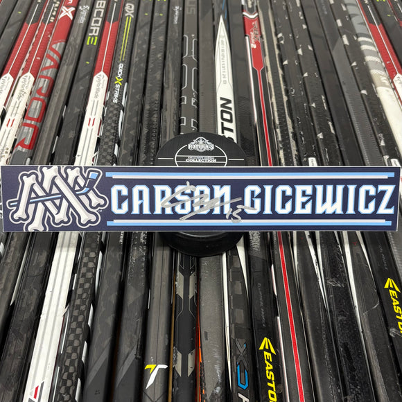 GICEWICZ NAVY 23-24 SIGNED NAMEPLATE
