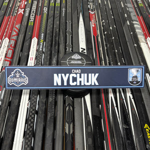 NYCHUCK UNSIGNED NAMEPLATE