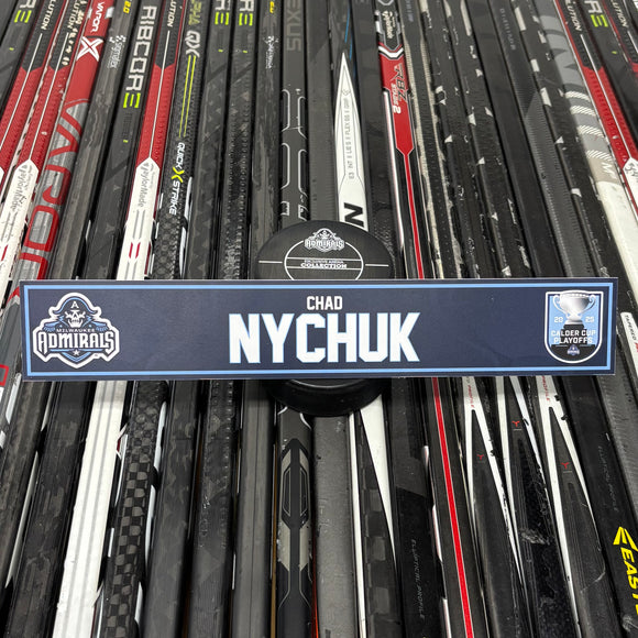 NYCHUCK UNSIGNED NAMEPLATE