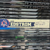 EDSTROM CREAM-FAUX 25-26 SIGNED NAMEPLATE