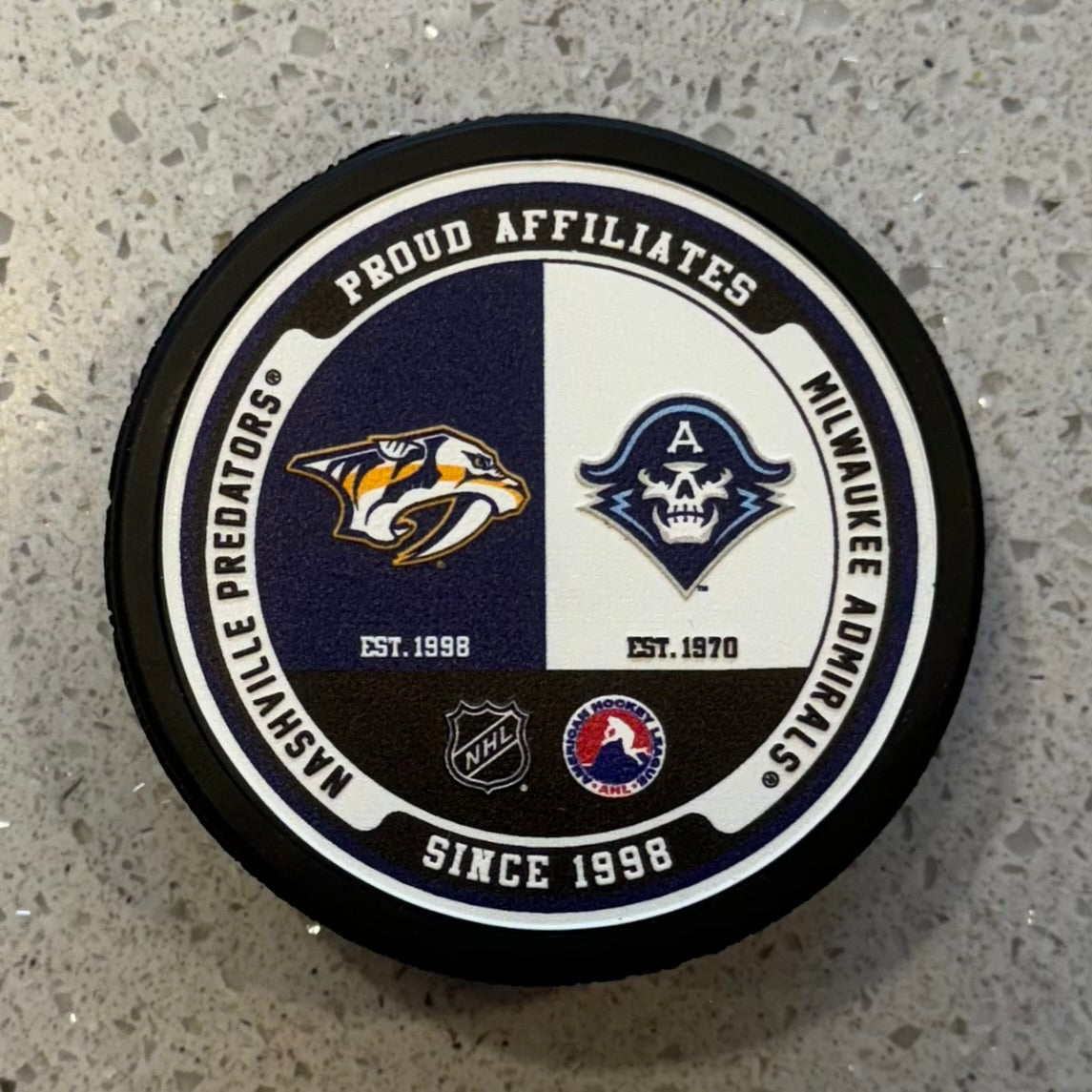 PUCK REPLICA ADS/PREDS TEXTURE – Milwaukee Admirals