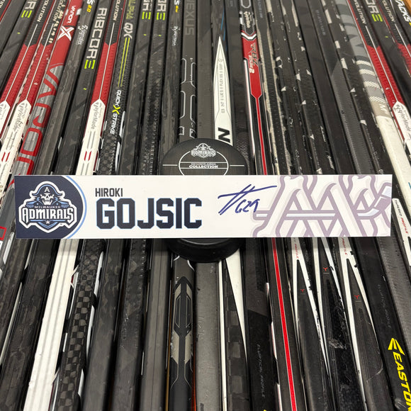 GOJSIC WHITE 24-25 SIGNED NAMEPLATE