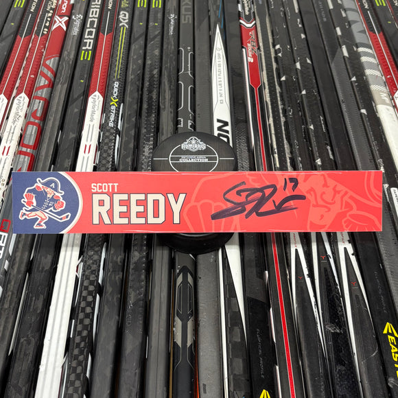 REEDY FX-RED 24-25 SIGNED NAMEPLATE