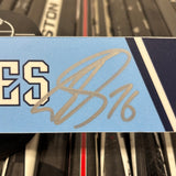 DAVIES LIGHT BLUE 21-22 SIGNED NAMEPLATE