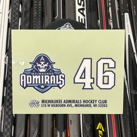 BLANK #46 UNSIGNED NAMEPLATE