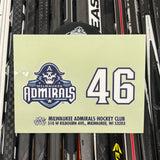 BLANK #46 UNSIGNED NAMEPLATE