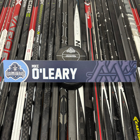 O'LEARY UNSIGNED NAMEPLATE