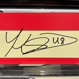 LIND RED-FAUX 25-26 SIGNED NAMEPLATE