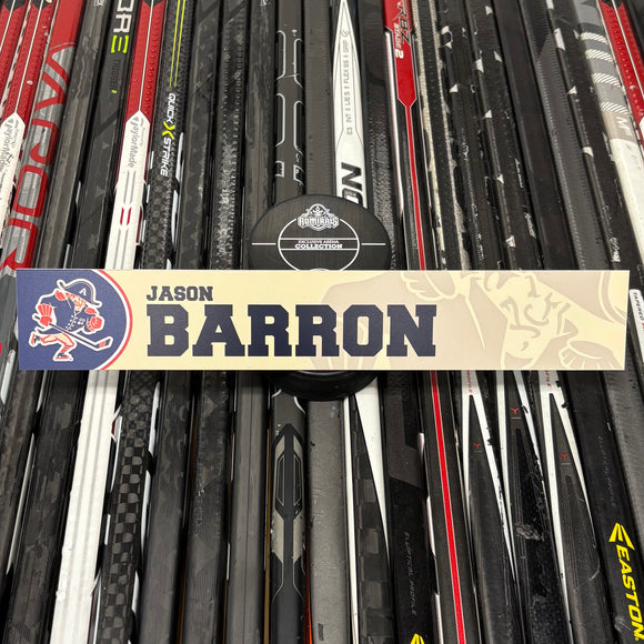 BARRON UNSIGNED NAMEPLATE
