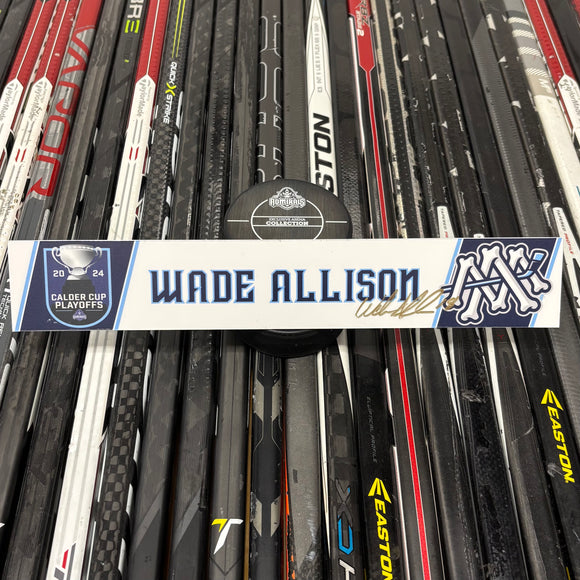 ALLISON WHITE PLAYOFF 23-24 SIGNED NAMEPLATE