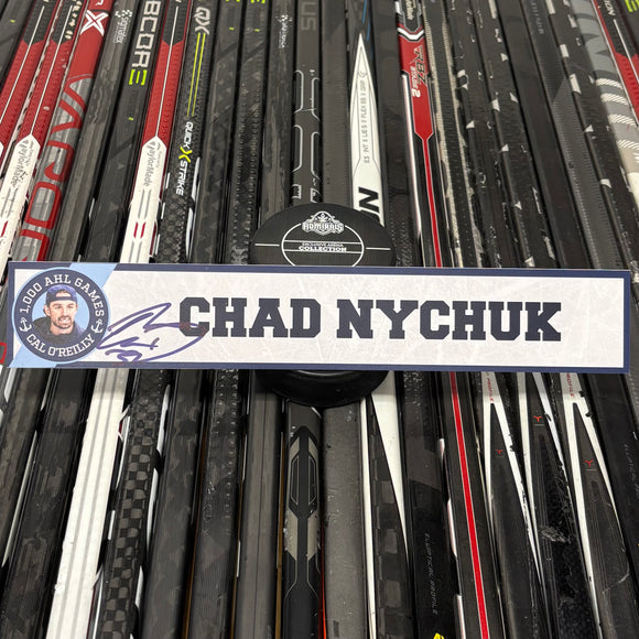 NYCHUCK CAL 1,000 24-25 SIGNED NAMEPLATE