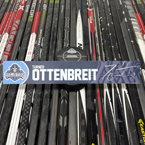 OTTENBREIT NAVY 24-25 SIGNED NAMEPLATE