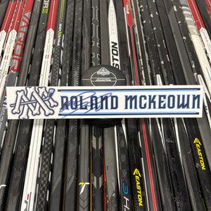 MCKEOWN WHITE 23-24 SIGNED NAMEPLATE