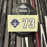 BLANK #73 UNSIGNED NAMEPLATE