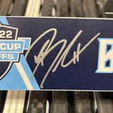 BLUJUS NAVY PLAYOFF 21-22 SIGNED NAMEPLATE