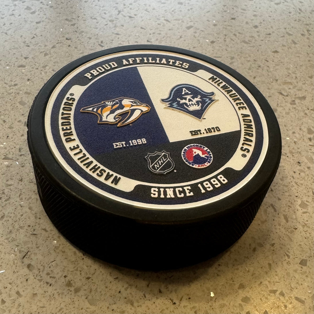 PUCK REPLICA ADS/PREDS TEXTURE – Milwaukee Admirals