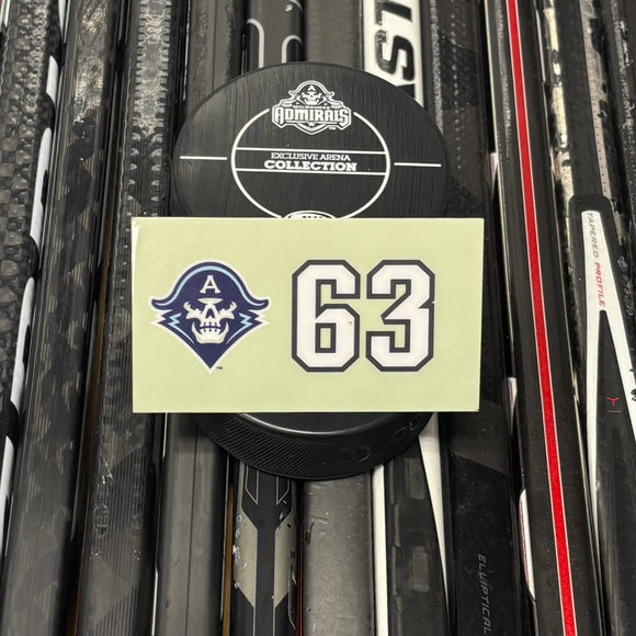 BLANK #63 UNSIGNED NAMEPLATE