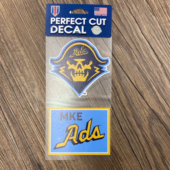DECAL 2 PACK ADS AND CREST CC
