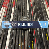 BLUJUS NAVY PLAYOFF 21-22 SIGNED NAMEPLATE