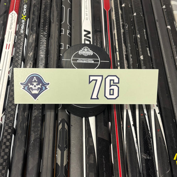 BLANK #76 UNSIGNED NAMEPLATE