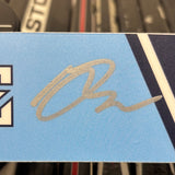 BURKE LT BLUE PLAYOFF 21-22 SIGNED NAMEPLATE