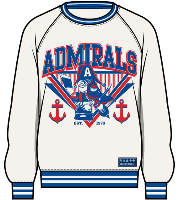 SWEATSHIRT CREW SDS 80S ANCHOR