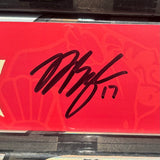 BANCROFT RED-FAUX 25-26 SIGNED NAMEPLATE
