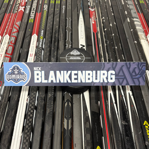 BLANKENBURG UNSIGNED NAMEPLATE