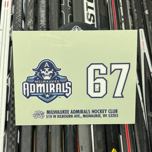 BLANK #67 UNSIGNED NAMEPLATE