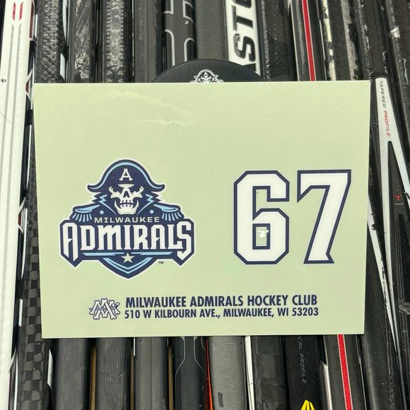 BLANK #67 UNSIGNED NAMEPLATE