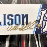 ALLISON WHITE PLAYOFF 23-24 SIGNED NAMEPLATE