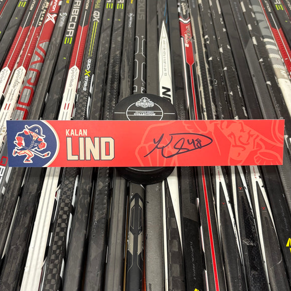 LIND FX-RED 24-25 SIGNED NAMEPLATE