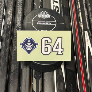 BLANK #64 UNSIGNED NAMEPLATE