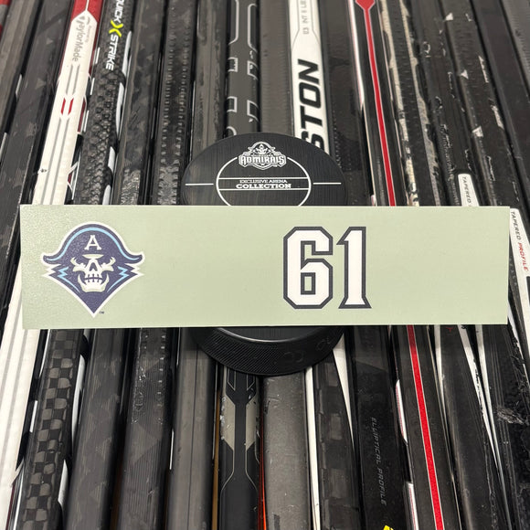 BLANK #61 UNSIGNED NAMEPLATE