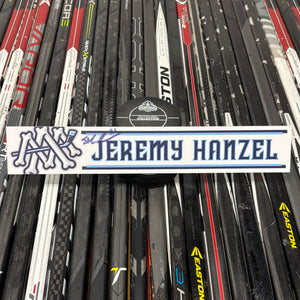 HANZEL WHITE 23-24 SIGNED NAMEPLATE