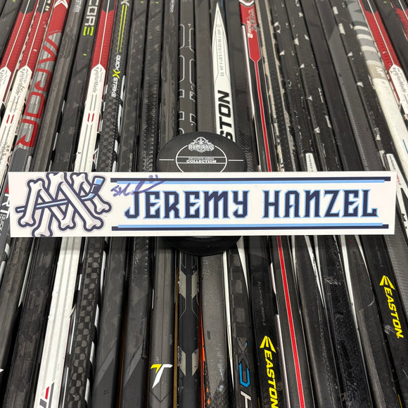 HANZEL WHITE 23-24 SIGNED NAMEPLATE